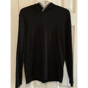 Banana Republic Luxury Touch LongSleeve‎ Lightweight Hooded Athletic Black Small